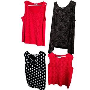 Women's XL 16 18 Tops Shirts Blouses Wholesale Bulk Lot 4 Extra Large